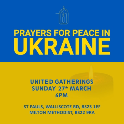 Prayer Vigils for Ukraine - Sunday 27th March, 6pm