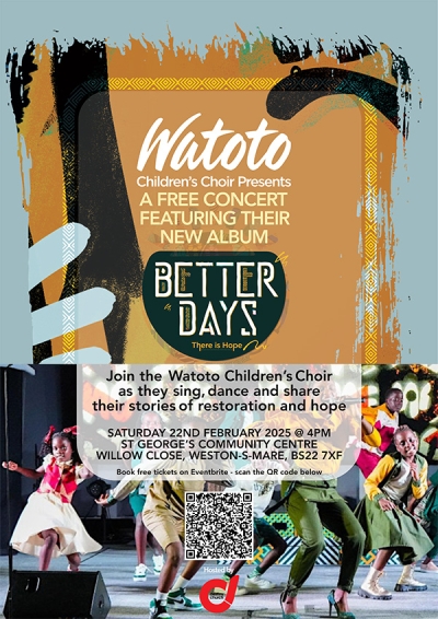 Watoto Children’s Choir – 22 Feb, 4pm at St Georges Community Centre