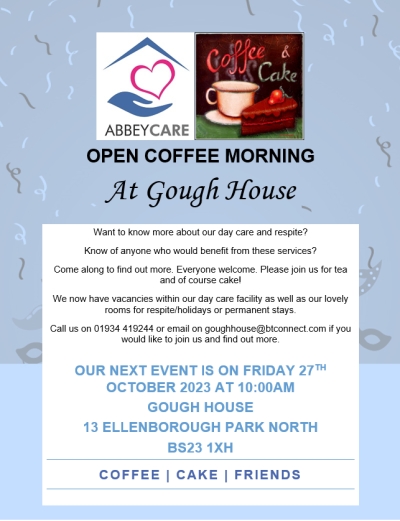 Open Coffee Morning At Gough House