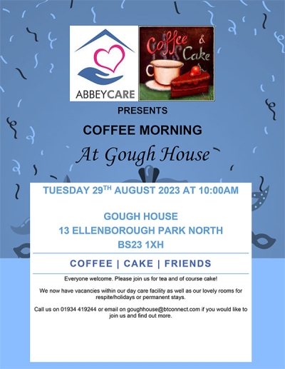 Gough House Coffee Morning August 2023